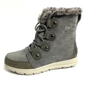 Sorel Women's Explorer Joan Waterproof Winter Boots Quarry, Size 7 M
